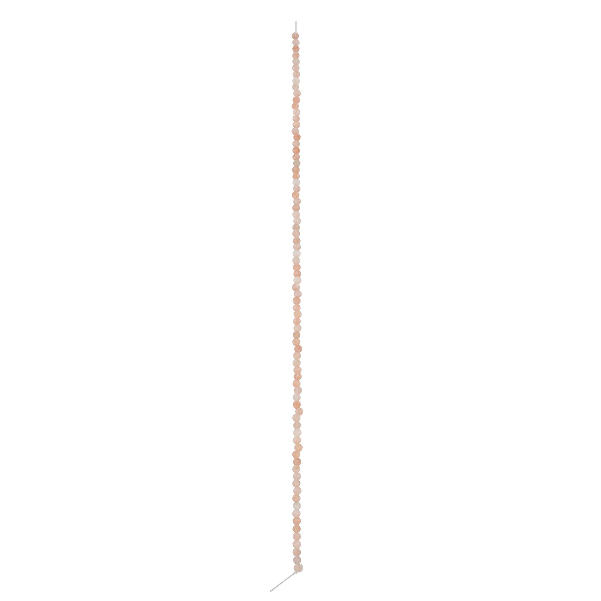 Pink Faceted Moonstone Round Beads, 2mm by Bead Landing™
